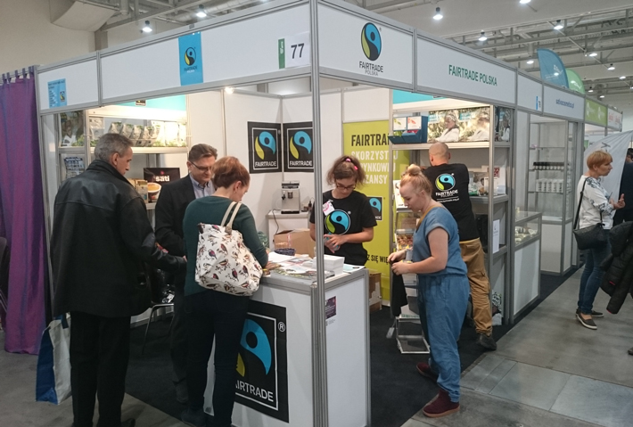 Stoisko Fairtrade Polska na targach Natura Food 2016