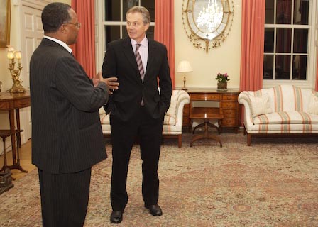 Tadesse Meskala i Tony Blair